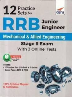 12 Practice Sets for Rrb Junior Engineer Mechanical & Allied Engineering Stage II Exam with 3 Online Tests
