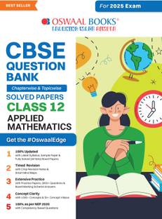 CBSE Question Bank Chapterwise and Topicwise SOLVED PAPERS_Class 12_Applied Mathematics_For Exam 2024-25