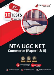 NTA UGC NET/JRF Commerce Book  - 2024 : Paper I and II (English Edition) - 10 Full Length Mock Tests (1500 Solved Questions) with Free Access to Online Tests