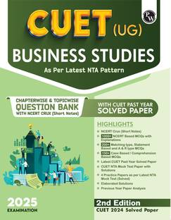 PW CUET (UG) Business Studies 2025 Chapterwise & Topicwise Question Bank