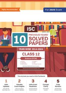 Oswaal ISC 10 Previous Years' Solved Papers Class-12 PCM | Year-Wise 2014-2024 Physics, Chemistry, Mathematics, English 1, Hindi, Computer science For 2025 Board Exam