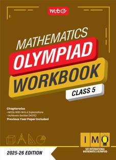 MTG International Mathematics Olympiad (IMO) Workbook Class 5 - Chapterwise Previous Year Solved Paper & Achievers Section - SOF Olympiad Books For 2025-26 Exam