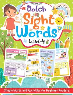 Dolch Sight Words Level 4- Simple Words and Activities for Beginner Readers  - Book for Kids Age 4–7 Years | Fun Reading, Writing, Tracing and Learning Activities | Early Learning Educational Workbook with Colourful Pictures for Beginner Readers
