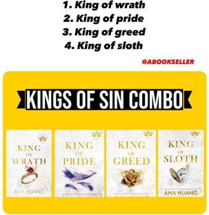 Kings of Sin Series 4 Books Collection Set By Ana Huang (King of Wrath, King of Pride, King of Greed, King of Sloth)