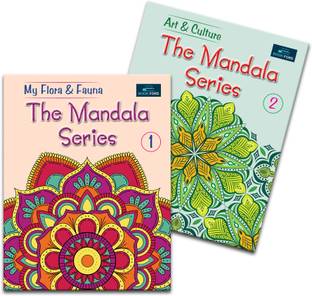 My Flora & Fauna and Art & Culture Mandala Series ( set of 2 ) - Relaxing, Creative , and Refreshing
