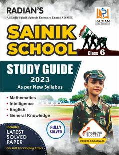 Sainik School Guide Book Class 6 for Entrance Exam 2023 with Solved Paper (English Medium)