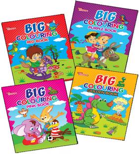 Big Colouring Books | Colouring Books for Kids | 3 to 9 Years old Kids | Best Colouring, Painting, and Art Book for Children| Set of 4 Books