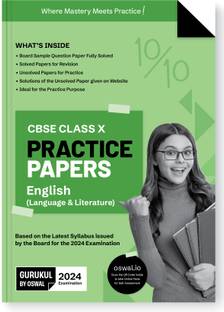 Gurukul English (Language & Literature) Practice Papers for CBSE Class 10 Board Exam 2024 : Fully Solved New SQP Pattern March 2023, Sample Papers, Unsolved Papers, Latest Board Syllabus