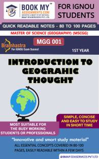 IGNOU MGG 001 Introduction to Geograhic Thought Quick Readable Notes | Important Topic-wise Conceptual Notes | Master of Science (Geography) (MSCGG)