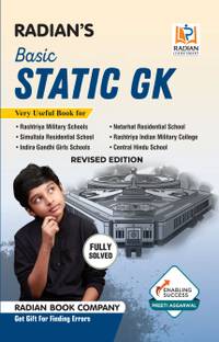 Basic Static GK (General Knowledge) Book for Sainik School (AISSEE), RMS, Olympiads and other Entrance Exams in English 2024-2025