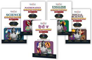 Educart CBSE Class 9 Sample Papers Bundle - Science, Maths, Social Science, English & Hindi B 2023-24 (Introducing Revision Maps and Past Year Papers) 2024