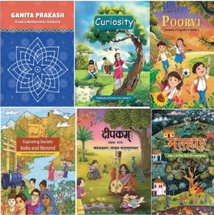 Ncert Book set class 6 Hindi, English, Science, Sanskrit and SST 2024 Edition New Syllabus