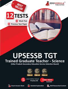 UP TGT Science Book  - 2024 (English Edition) - 10 Full Length Mock Tests and 2 Previous Year Papers (1500 Solved Questions) UPSESSB with Free Access to Online Tests