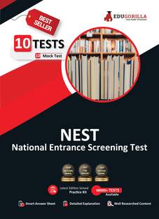 NEST Prep Book  - (General Aptitude, Physics, Chemistry, Mathematics, Biology) | 10 Mock Tests (Solved Questions) with Free Access to Online Tests