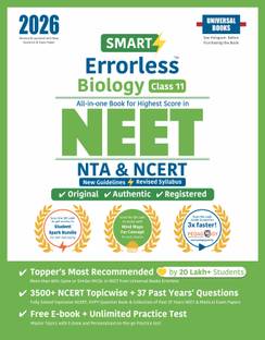 Smart Errorless Biology NEET 2026 Class 11