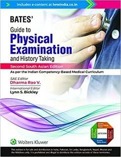 Bates Guide to Physical Examination and History Taking (2nd South Asian Edition)