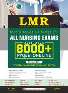 LMR Rapid Revision Short Notes | 8000+ PYQs in One Liner for All Nursing Exams | Mission High Notes for AIIMS NORCET, RRB, DSSSB, PGI, JIPMER & All | English Edition Edition-2024