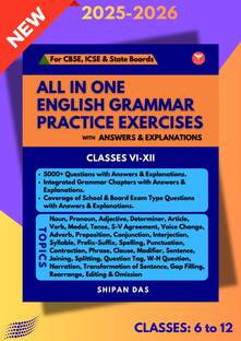 All in One English Grammar Practice Exercises (CBSE, ICSE & State Boards)