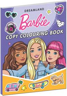 Barbie Copy Colouring Book  - Filled with Barbie characters, Each page | Barbie Colouring Book for Little Artists | Coloring Book for Kid