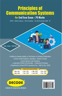 Principles of Communication Systems for SPPU 19 Course (SE - IV - E&Tc/Elex. - 204193) (Decode)
