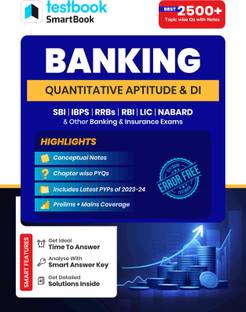 Banking - Quantitative Aptitude & Data Interpretation Smartbook (Conceptual Notes with 2500+ MCQs) | Useful for SBI, IBPS, RRBs, RBI, LIC, NABARD, and other major Banking & Insurance exams