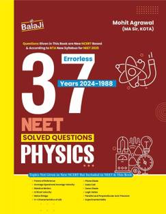 Errorless 37 NEET Physics | Chapterwise Topicwise Solved Questions | Years 2024-1988 | Shri Balaji Publications - Latest Edition 2024-25