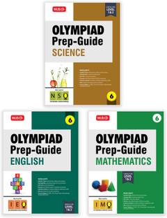 MTG Olympiad Prep-Guide Class-6 Mathematics, Science & English (Set of 3 Books) - Detailed Theory, IMO-NSO-IEO Previous Years Questions with Self Test For SOF 2025-26 Exam