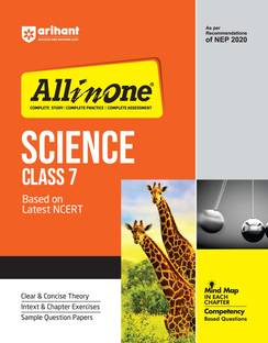Arihant All In One Science Class 7 Based On Latest NCERT For CBSE Exams 2025 | Mind map in each chapter | Clear & Concise Theory | Intext & Chapter Exercises | Sample Question Papers