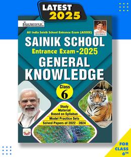 Sainik School Entrance Exam General Knowledge Class 6 Based On Syllabus English Medium 4812 Paperback, Think Tank of Kiran Institute of Career Excellence, KICX|New Latest Edition For 2025-2026