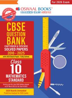 CBSE Question Bank SOLVED PAPERS Class 10 Maths (Standard) For 2026 Exam
