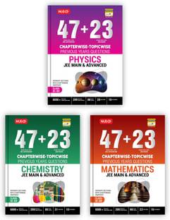 MTG 47 + 23 Years JEE Main (2024-2002) and JEE Advanced (2024-1978) Chapter-wise Topic-wise Previous Years Solved Question Papers Physics, Chemistry & Mathematics Book – JEE PYQ Question Bank For 2025 Exam (Set of 3)