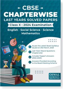 Cbse Chapterwise Last Years Solved Papers for 2024 Examination : Class