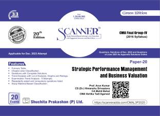 Scanner CMA Final Group-IV Paper-20 Strategic Performance Management and Business Valuation
