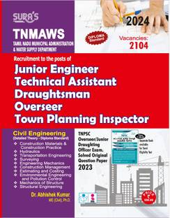 SURA`S TNMAWS Junior Engineer Civil (Diploma Std) Exam Book Guide 2024