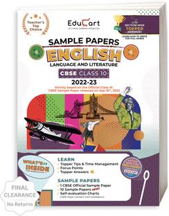 Educart Cbse Class 10 English Language and Literature Sample Papers 2023