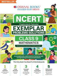 Oswaal NCERT Exemplar (Problems - solutions) Class 9 Mathematics Book For 2024 Exam