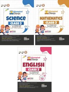 Olympiad Champs Science, Mathematics, English Class 3 with Previous 10 Year (2013 - 2022) Questions