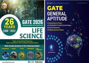 GATE Life Science 2026  - GATE General Aptitude (Set of 2 Books) | GATE Life Science 26 Years Previous Year Solved Papers (2000–2025) Sorted Subject & Chapter Wise | Best Seller Previous Year Questions Papers Book for M.E./M.Tech/PhD & PSUs Aspirants | IFAS Publications