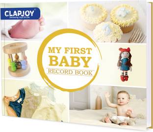 Clapjoy My First Baby Record Book Newborn Journal For Expecting Parents