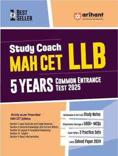 Arihant Study Coach MAH-CET LLB 5 Years COMMON ENTRANCE TEST 2025