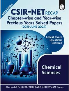 PW CSIR - NET Recap Chemical Sciences Chapterwise And Yearwise Previous Years Solved Papers (PYQ) Latest 2015 June 24 Exam Questions Covered L DBT - JRF, ICMR - JRF, IIT JAM