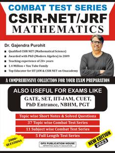 Combat Test Series CSIR-NET/JRF/Mathematics By Dr. Gajendra Purohit, GPS PUBLICATIONS