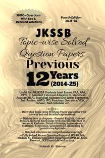 JKSSB Topic-wise Solved Question Papers