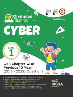 Olympiad Champs Cyber Class 1 with Chapter-Wise Previous 10 Year (2013 - 2022) Questions Complete Prep Guide with Theory, Pyqs, Past & Practice Exercise
