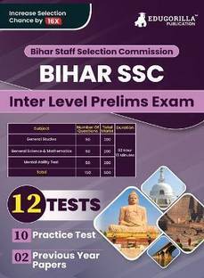 BSSC Inter Level Prelims Exam  - 2024 (English Edition) | Bihar Staff Selection Commission | 10 Practice Tests and 2 Previous Year Papers ( 1800+ Solved MCQs) with Free Access To Online Tests
