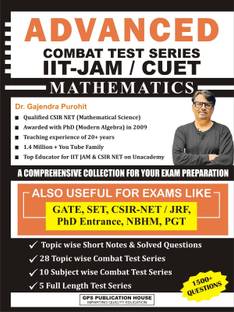ADVANCED COMBAT TEST SERIES IIT-JAM / CUET MATHEMATICS By Dr. GAJENDRA PUROHIT