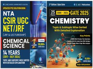 CSIR NET Chemical Science and GATE Chemistry PYQ Book  - Previous Year Questions with Detailed Solutions Combo 2 Books
