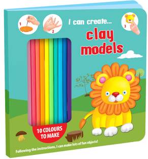 HELLO FRIEND Clay Modeling Board Book How to make clay models with 10 different colour child safe clay inside. Art Clay