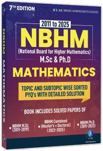 NBHM Mathematics Book  - 2026 | Previous Year Solved Papers | Updated Edition (2011 to 2025) with Detailed Solutions (Unit Wise Sorted) | Best Seller Book for National Board of Higher Mathematics MSc and PhD Exams | Two Brothers Publications