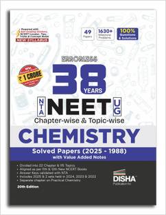Disha Errorless 38 Years NTA NEET (UG) Chapter-wise & Topic-wise Chemistry PYQ (2025 - 1988) Book 20th Edition | Solved Papers | New NCERT Syllabus | Errorless Chemistry NEET 2026 | Value Added Notes